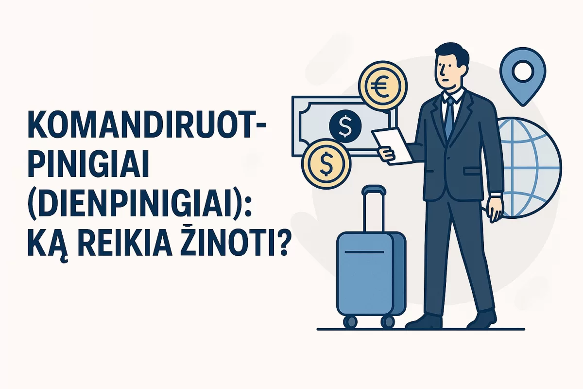 Komandiruotpinigiai (dienpinigiai): ką reikia žinoti?