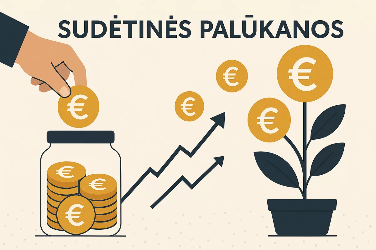 Sudėtinės palūkanos: formulė ir kaip skaičiuoti
