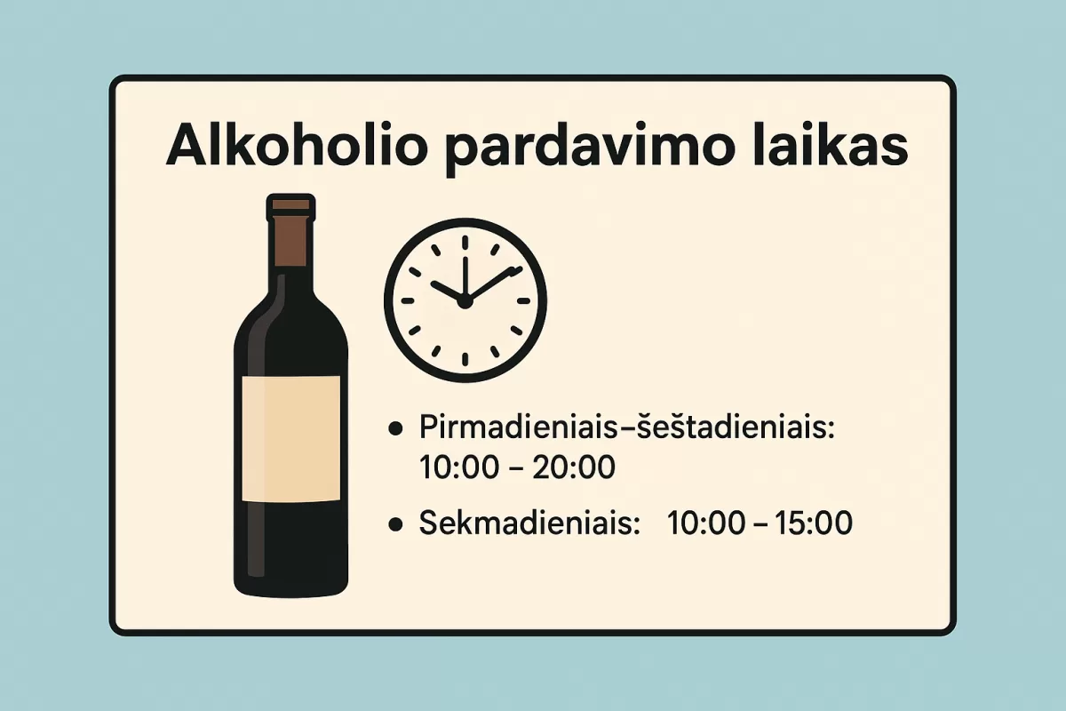 Alkoholio pardavimo laikas
