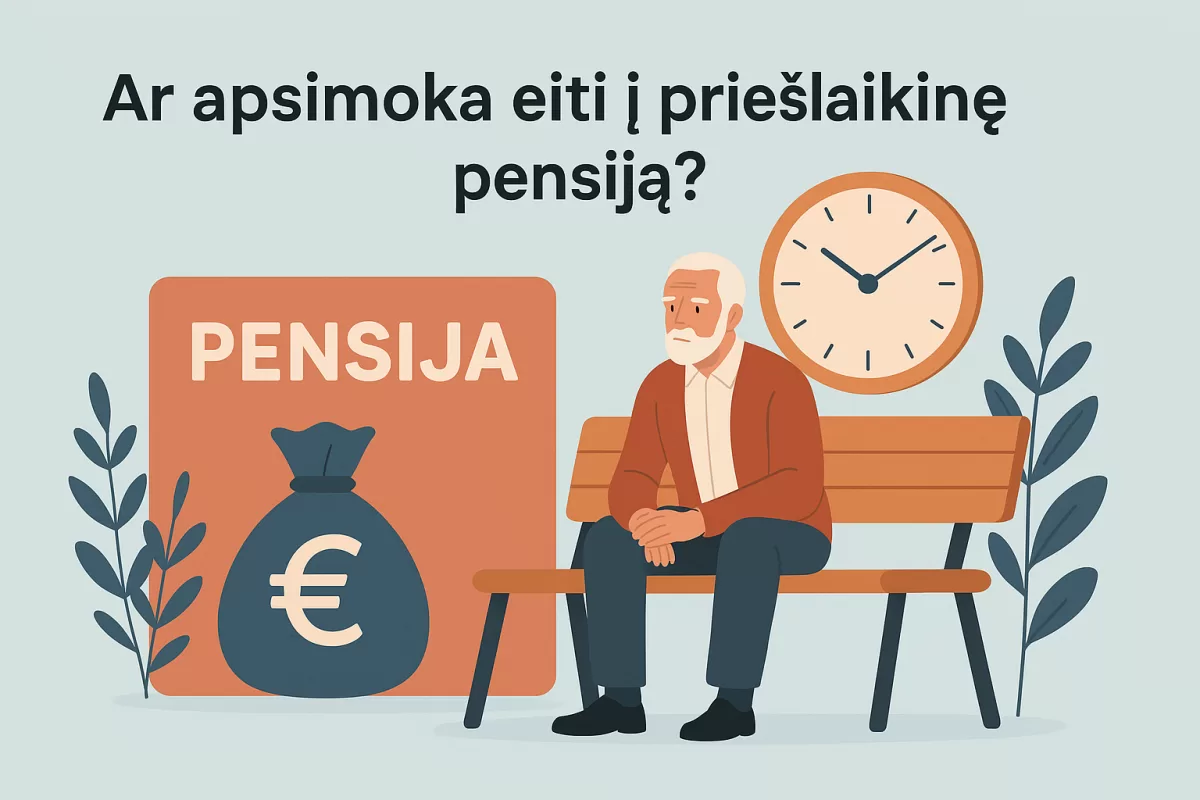 Ar apsimoka eiti į priešlaikinę pensiją?