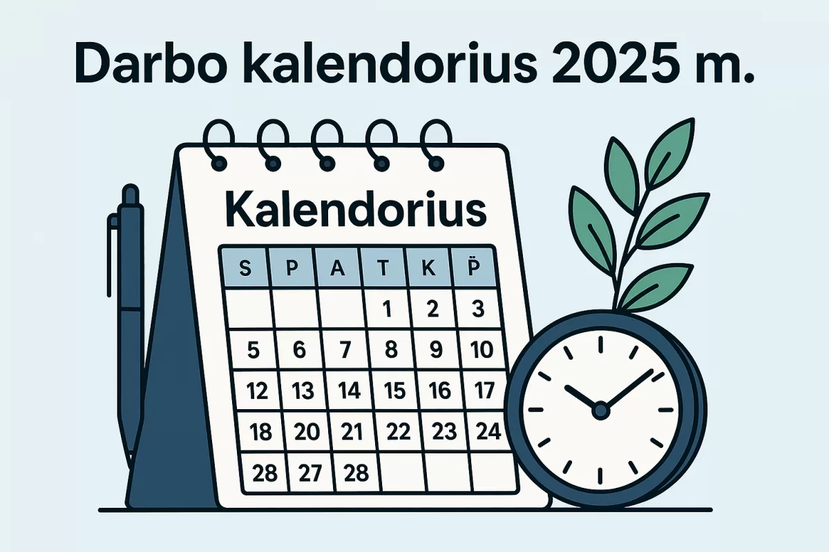 Darbo kalendorius 2025