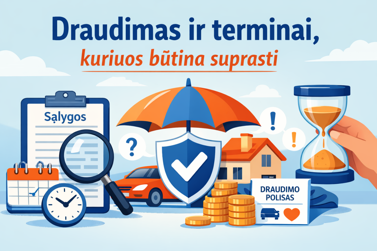 Draudimas ir terminai, kuriuos būtina suprasti