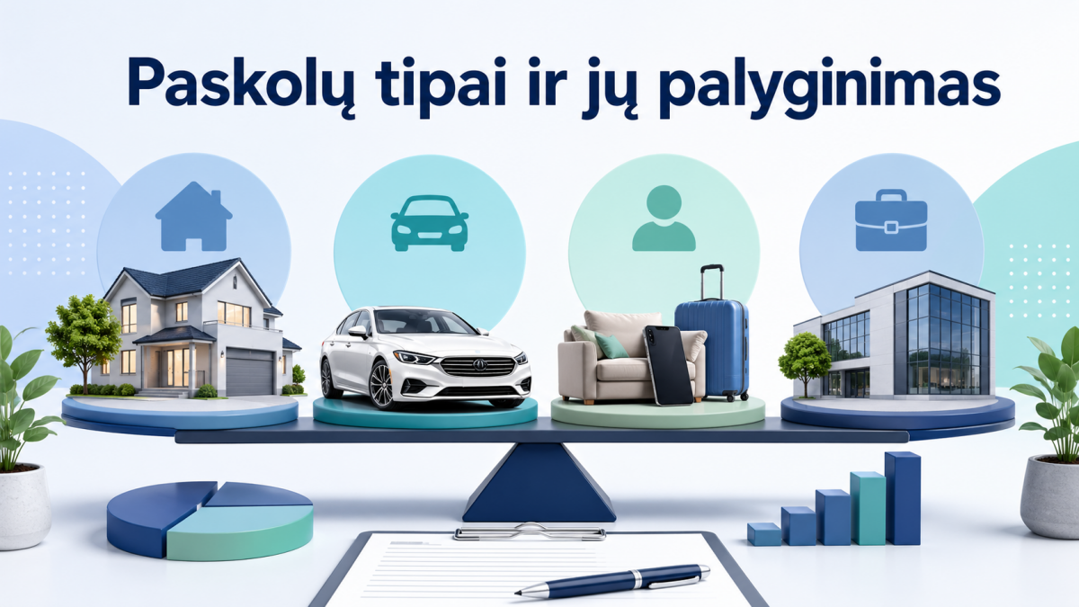 Paskolų tipai ir jų palyginimas