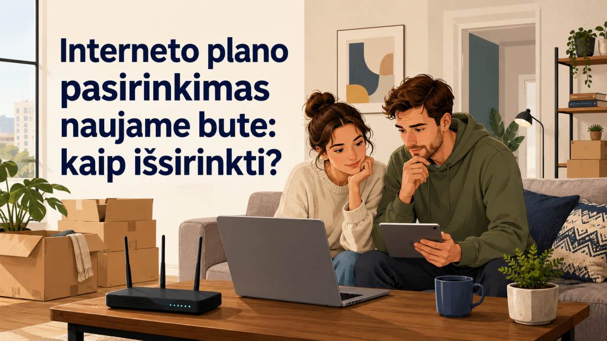 Interneto plano pasirinkimas